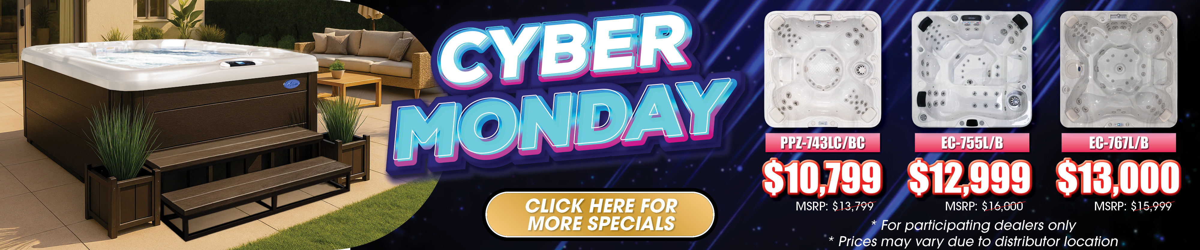 Calspas hot tub being used in a family setting - Delano