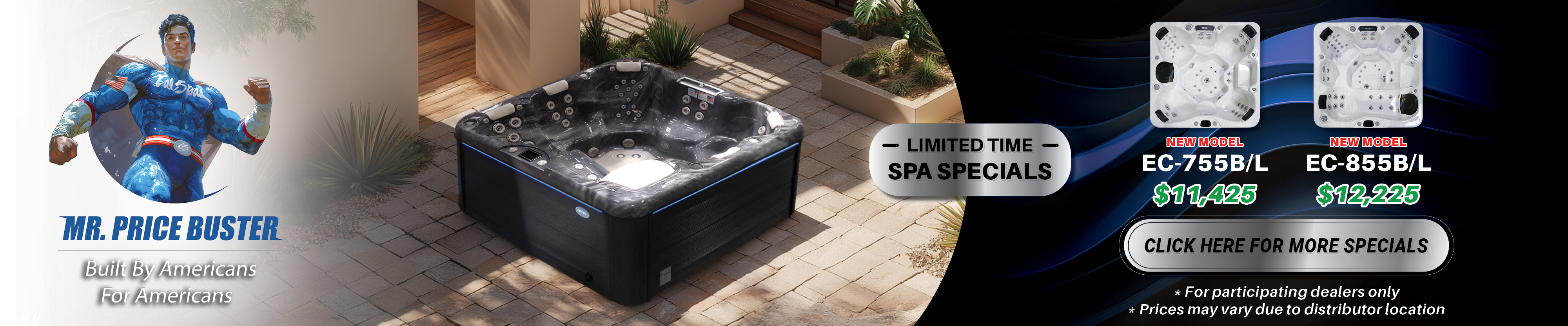 Calspas hot tub being used in a family setting - Delano